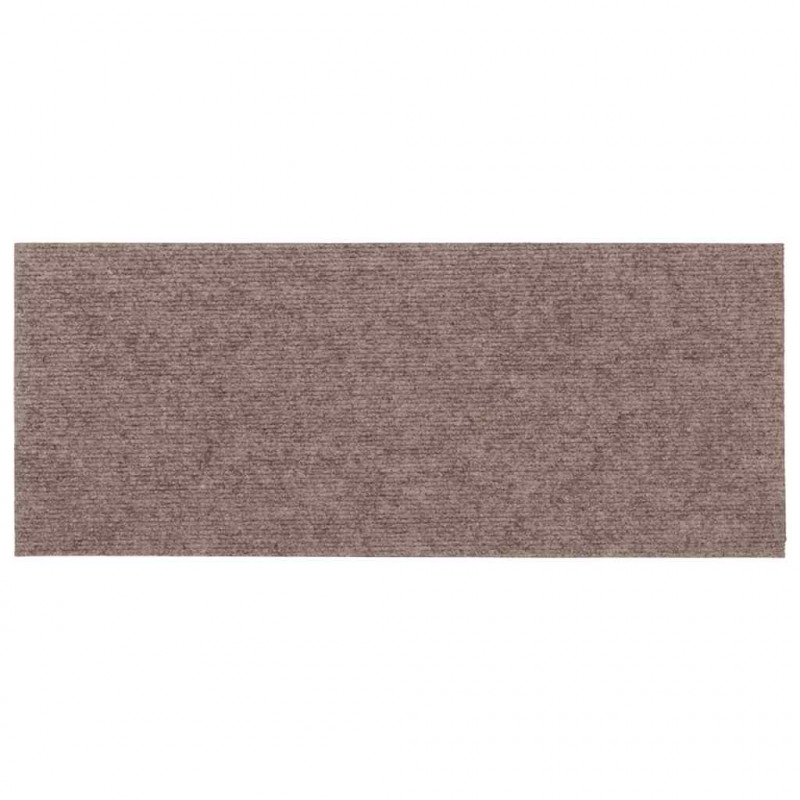 Maty na schody samoprzylepne 30 szt. 60x25 cm Jasnobrązowe prostokątne