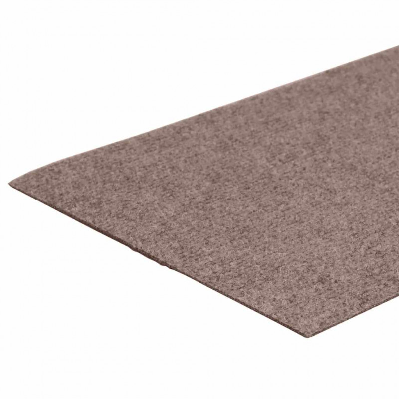 Maty na schody samoprzylepne 30 szt. 60x25 cm Jasnobrązowe prostokątne