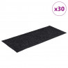 Maty na schody samoprzylepne 30 szt. 60x25 cm ciemnoszare prostokątne