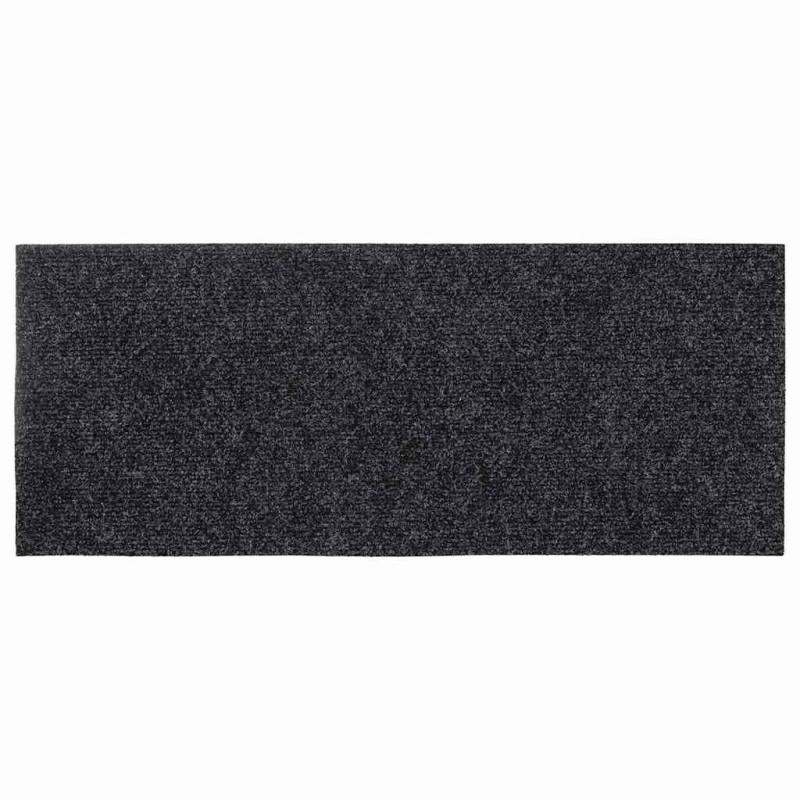 Maty na schody samoprzylepne 30 szt. 60x25 cm ciemnoszare prostokątne