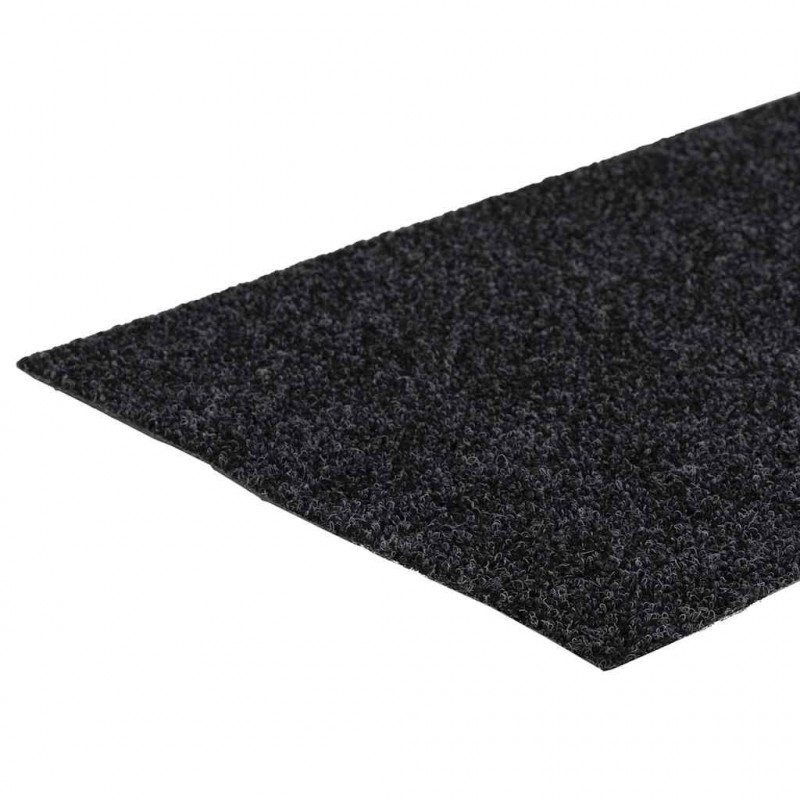 Maty na schody samoprzylepne 30 szt. 60x25 cm ciemnoszare prostokątne