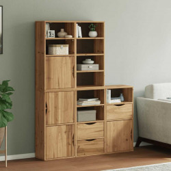 Szafki boczne 5 szt. "ODDA" 40x24x79 cm Drewno lite Sosna