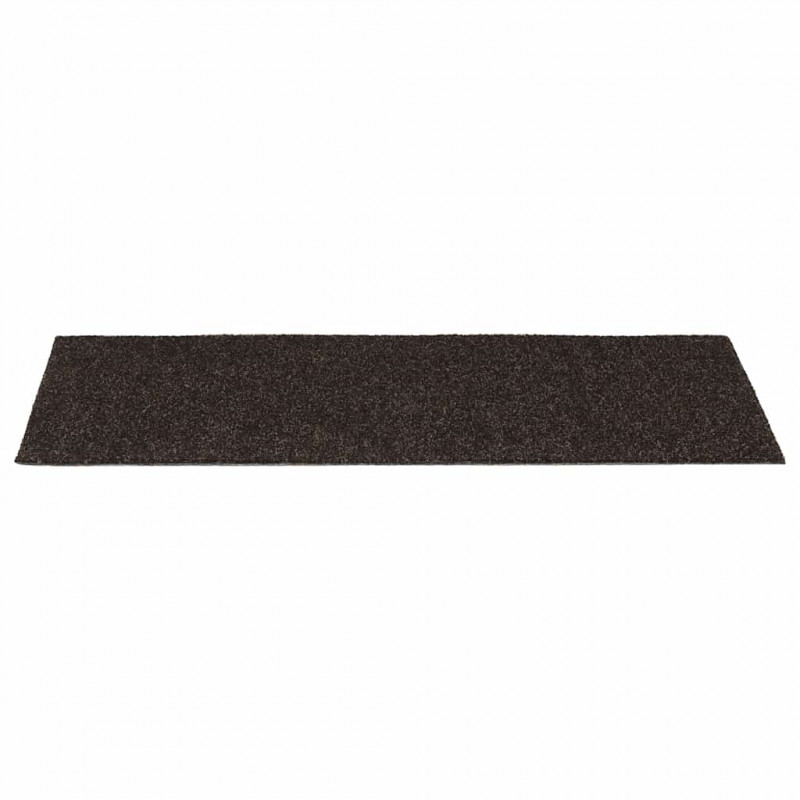 Maty na schody samoprzylepne 30 szt. 60x25 cm Ciemnobrązowe prostokątne