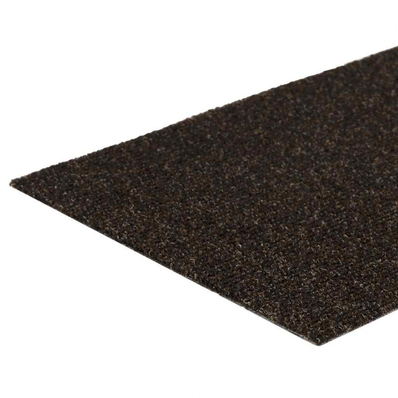 Maty na schody samoprzylepne 30 szt. 60x25 cm Ciemnobrązowe prostokątne