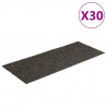 Maty na schody samoprzylepne 30 szt. 60x25 cm Antracytowe prostokątne