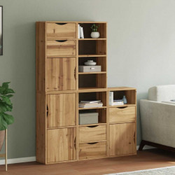 Szafki boczne 5 szt. "ODDA" 40x24x79 cm Drewno lite Sosna