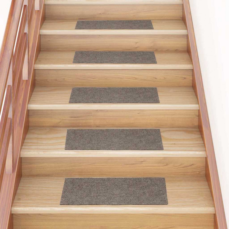 Maty na schody samoprzylepne 30 szt. 60x25 cm beżowe prostokątne