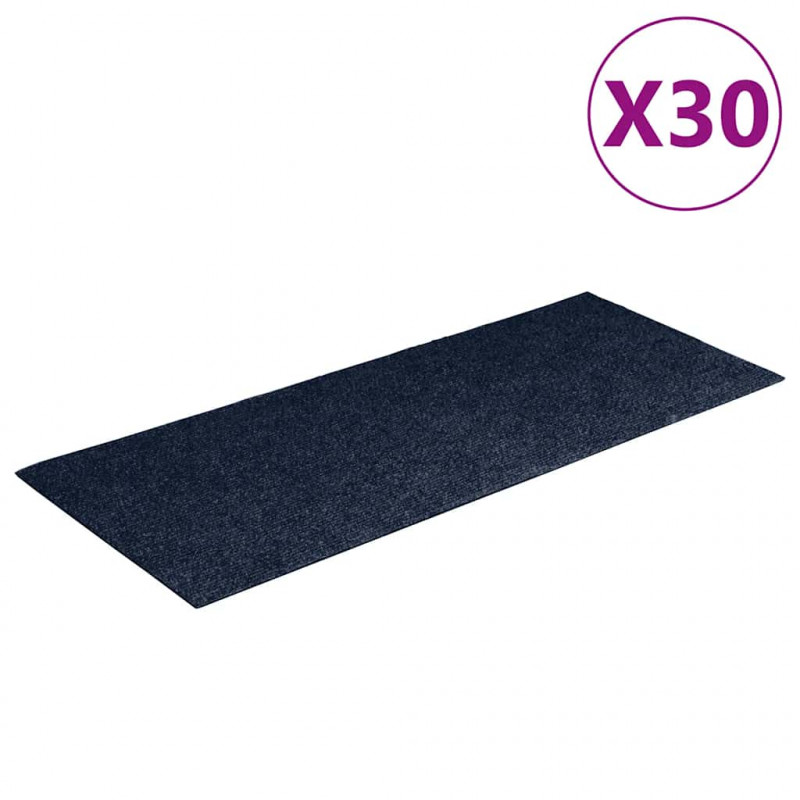 Maty na schody samoprzylepne 30 szt. 60x25 cm Granatowe prostokątne
