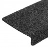 Maty na schody samoprzylepne 20 szt. 65x21x4 cm ciemnoszare, prostokątne krawędzie