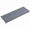 Maty na schody samoprzylepne 20 szt. 65x21x4 cm Jasnoszary prostokątny brzeg
