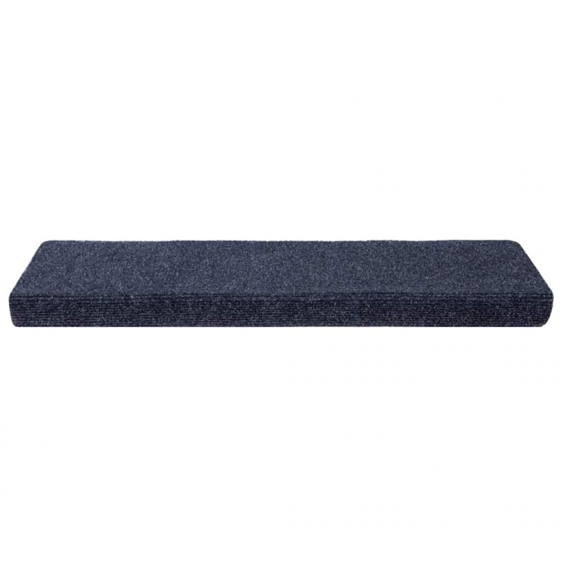 Maty na schody samoprzylepne 20 szt. 65x21x4 cm Antracytowe prostokątne krawędzie