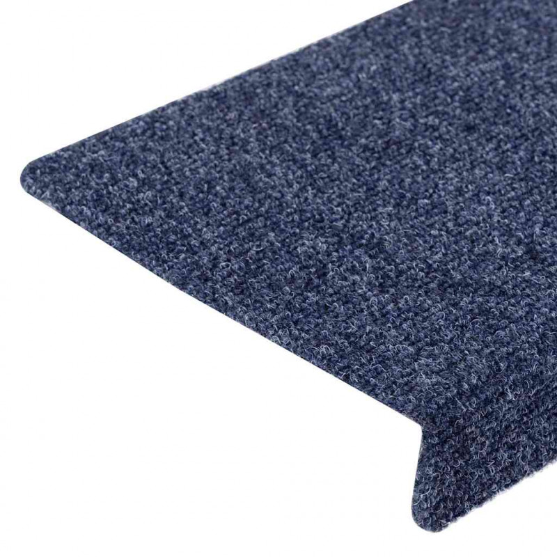 Maty na schody samoprzylepne 20 szt. 65x21x4 cm Antracytowe prostokątne krawędzie