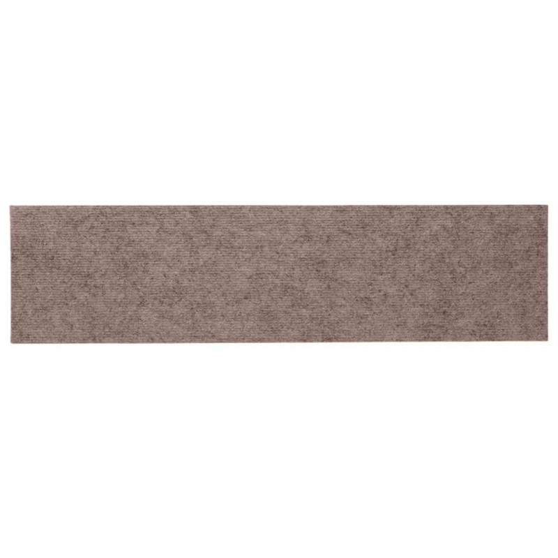 Maty na schody samoprzylepne 30 szt. 76x20 cm Jasnobrązowe prostokątne