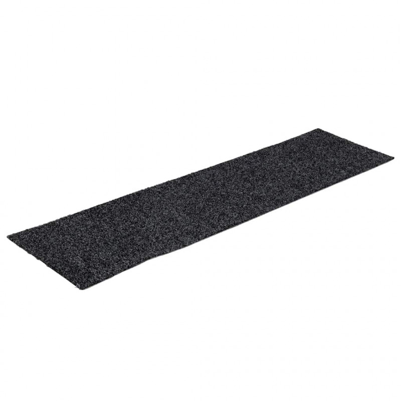 Maty na schody samoprzylepne 30 szt. 76x20 cm ciemnoszare prostokątne