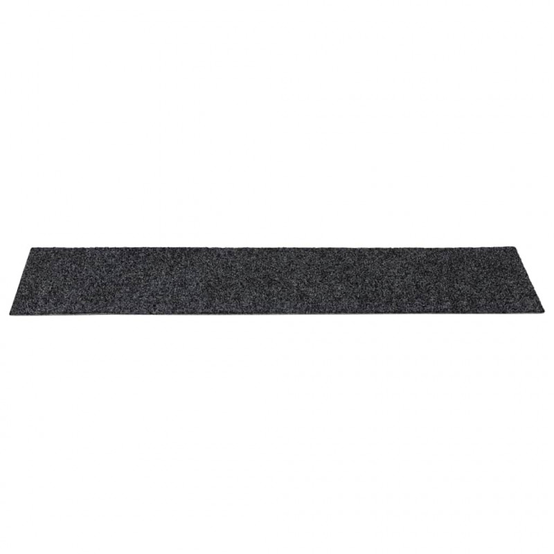 Maty na schody samoprzylepne 30 szt. 76x20 cm ciemnoszare prostokątne