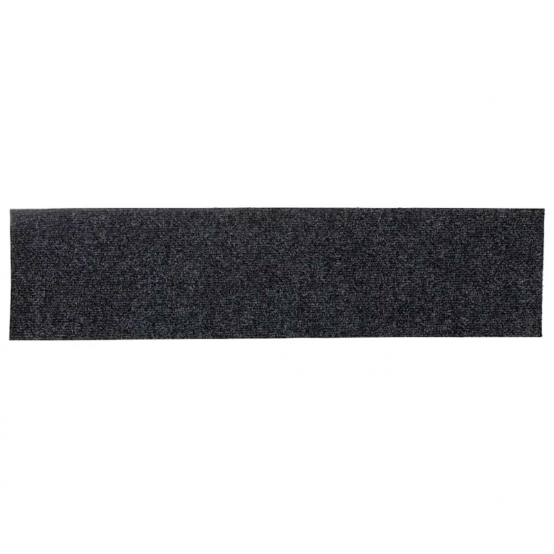 Maty na schody samoprzylepne 30 szt. 76x20 cm ciemnoszare prostokątne