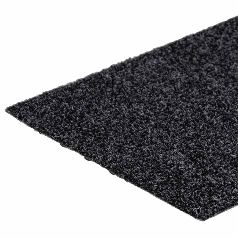 Maty na schody samoprzylepne 30 szt. 76x20 cm ciemnoszare prostokątne