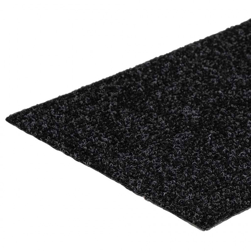 Maty na schody samoprzylepne 30 szt. 76x20 cm czarne prostokątne