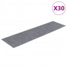 Maty na schody samoprzylepne 30 szt. 76x20 cm Jasnoszary prostokątny