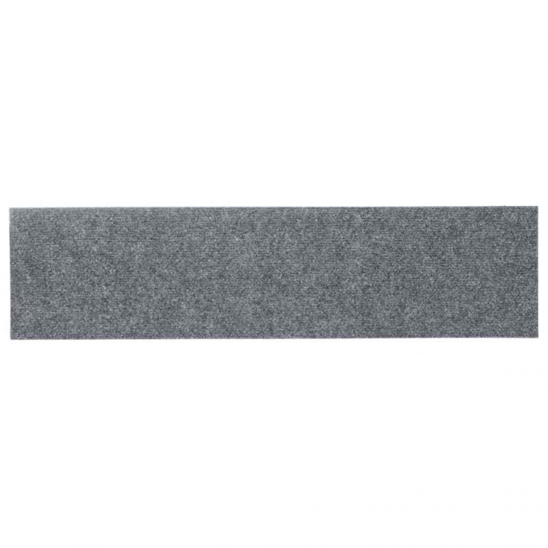 Maty na schody samoprzylepne 30 szt. 76x20 cm Jasnoszary prostokątny