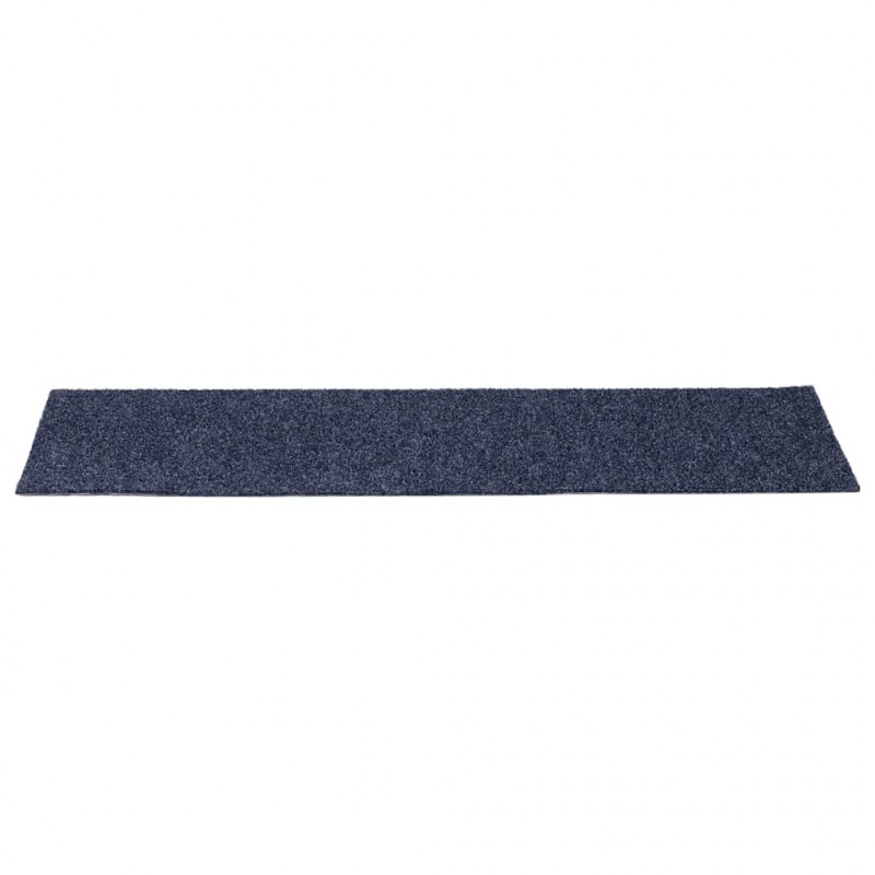 Maty na schody samoprzylepne 30 szt. 76x20 cm Szaro-niebieskie prostokątne