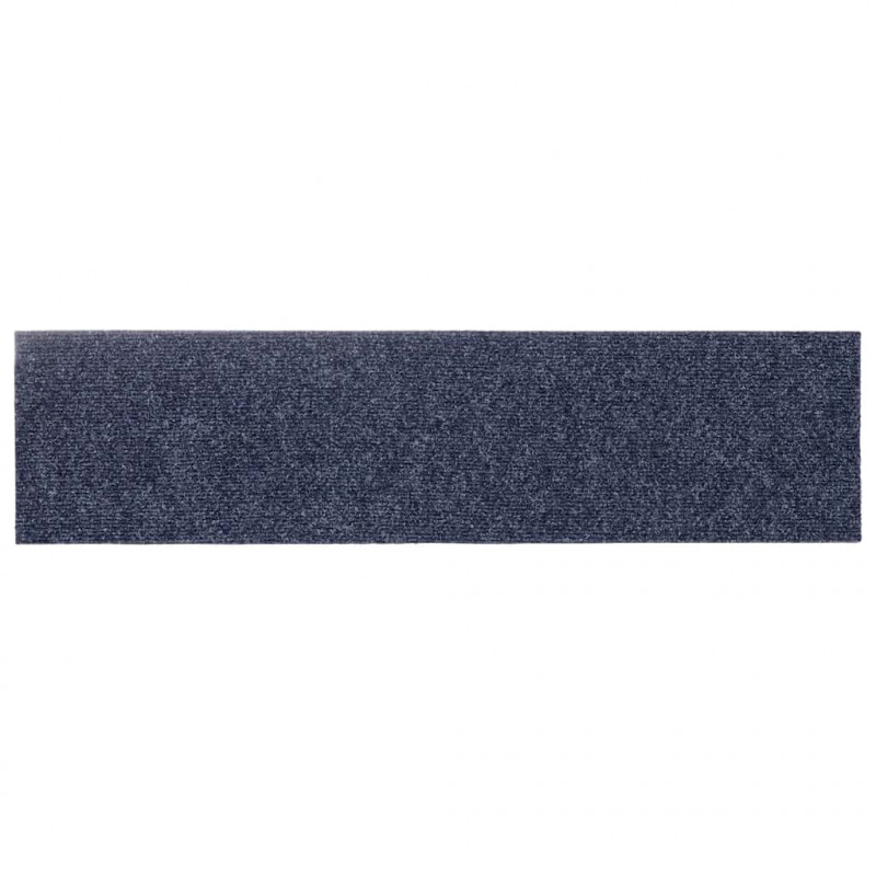 Maty na schody samoprzylepne 30 szt. 76x20 cm Szaro-niebieskie prostokątne