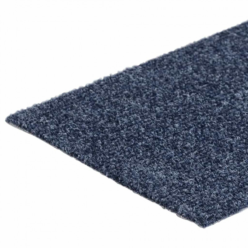 Maty na schody samoprzylepne 30 szt. 76x20 cm Szaro-niebieskie prostokątne