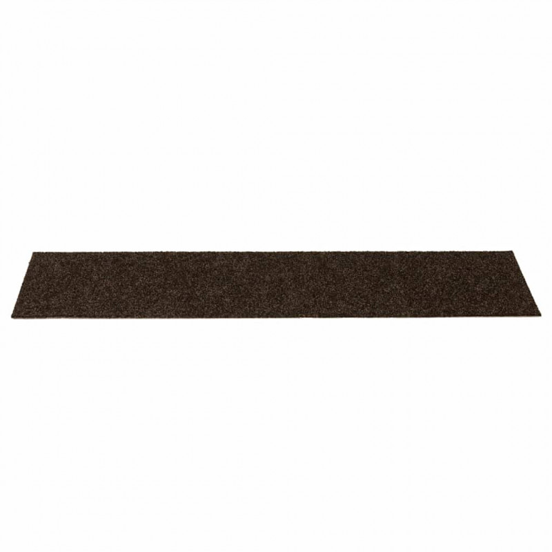 Maty na schody samoprzylepne 30 szt. 76x20 cm Brązowe prostokątne