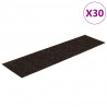 Maty na schody samoprzylepne 30 szt. 76x20 cm Ciemnobrązowe prostokątne