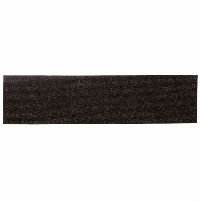 Maty na schody samoprzylepne 30 szt. 76x20 cm Ciemnobrązowe prostokątne