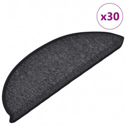 Maty na schody 30 szt. 56x17x3 cm Antracyt Półokrągłe