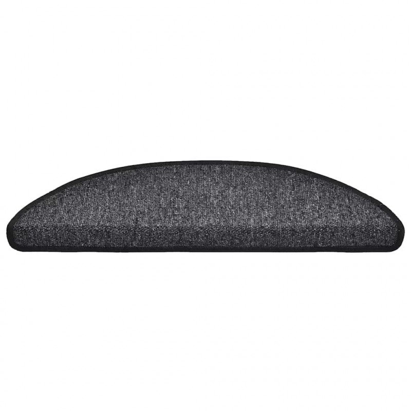 Maty na schody 30 szt. 56x17x3 cm Antracyt Półokrągłe