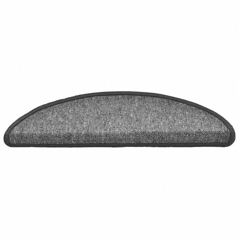 Maty na schody 30 szt. 56x17x3 cm Ciemnoszary Półokrągły