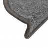 Maty na schody 30 szt. 56x17x3 cm Ciemnoszary Półokrągły