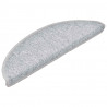Maty na schody 30 szt. 56x17x3 cm Jasnoszare półokrągłe