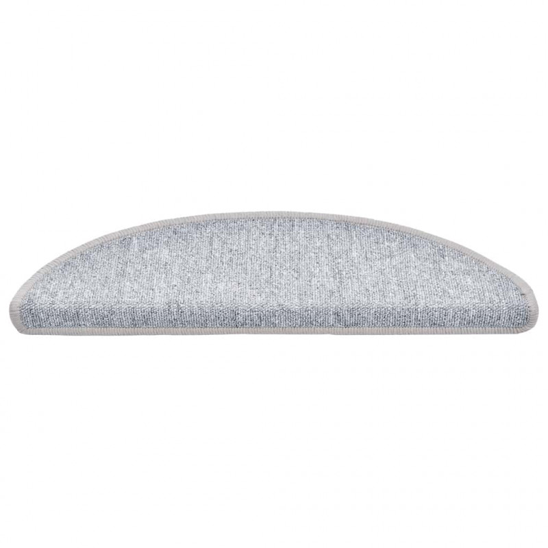 Maty na schody 30 szt. 56x17x3 cm Jasnoszare półokrągłe