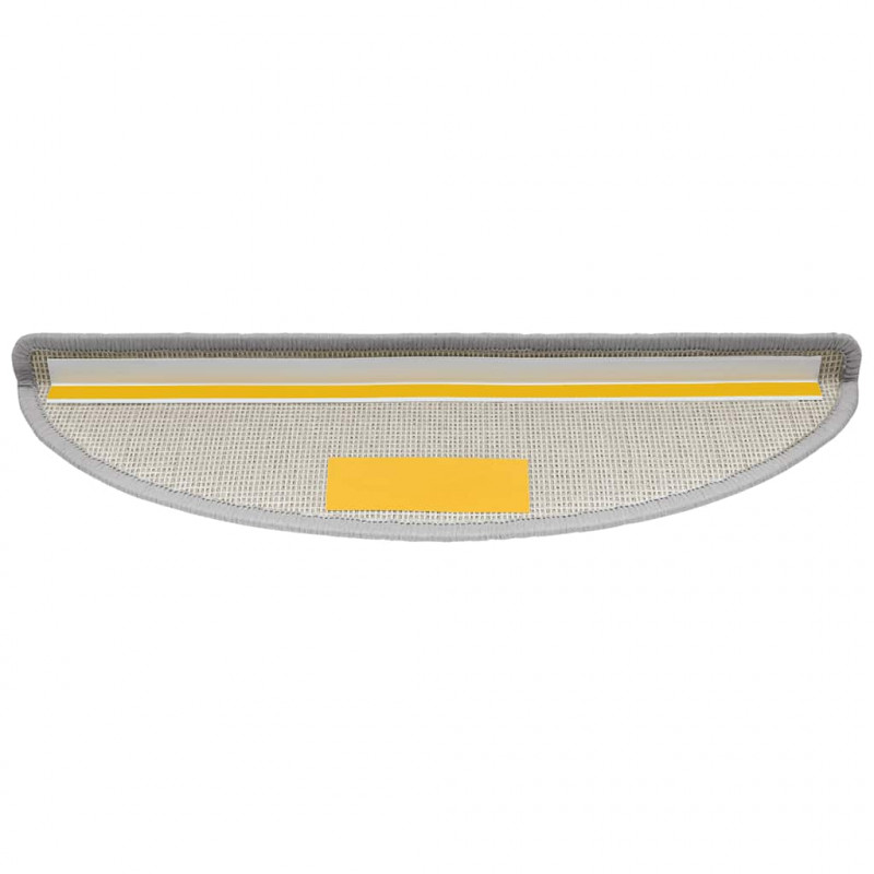 Maty na schody 30 szt. 56x17x3 cm Jasnoszare półokrągłe