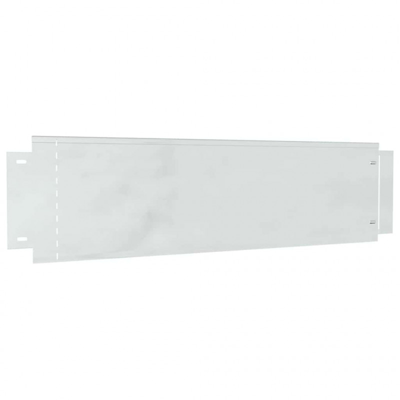 Obrzeża trawnikowe 20 pcs Srebrny 100 x 25 x 0,07 cm