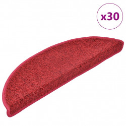 Maty na schody 30 szt. 56x17x3 cm Czerwone Półokrągłe