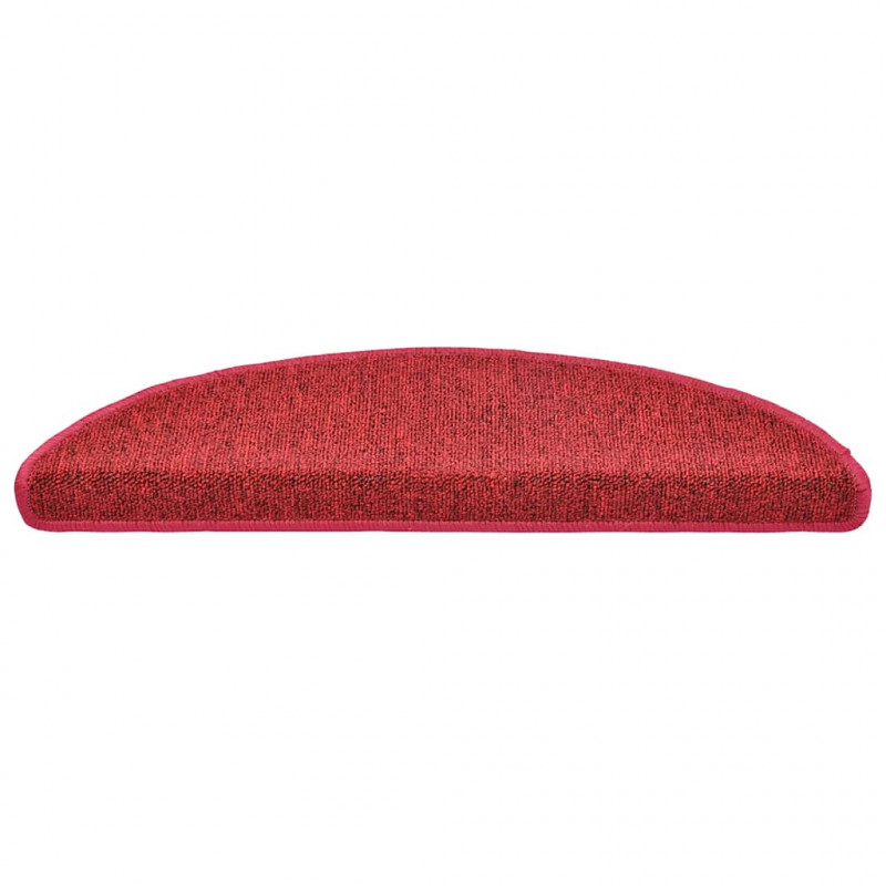 Maty na schody 30 szt. 56x17x3 cm Czerwone Półokrągłe