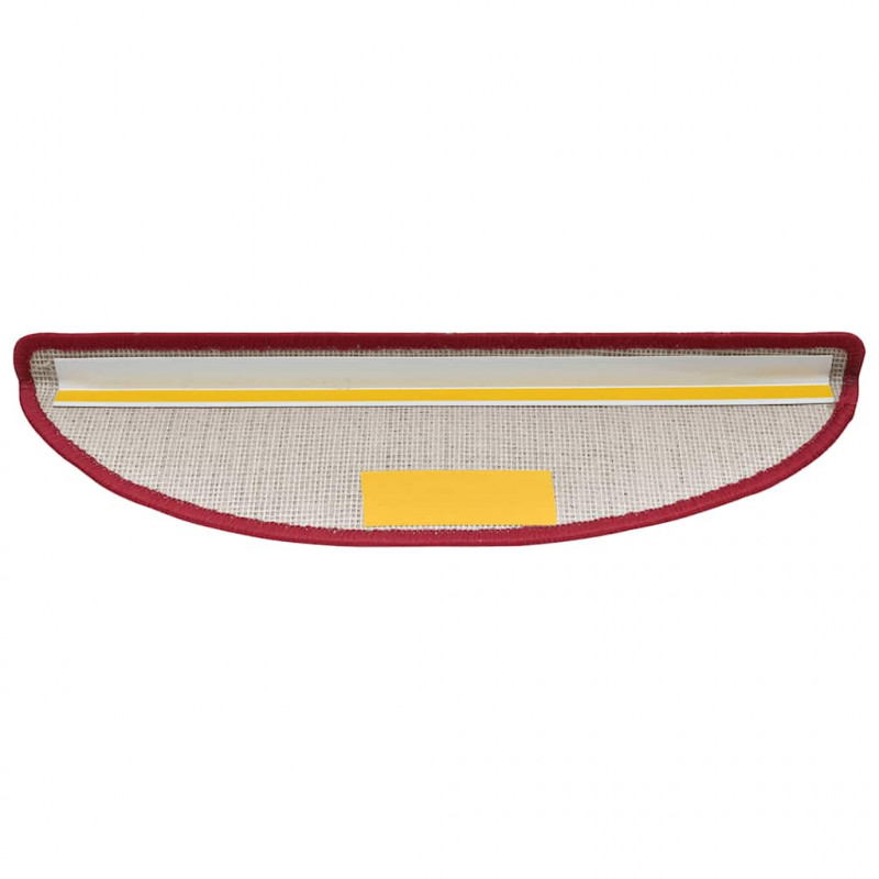Maty na schody 30 szt. 56x17x3 cm Czerwone Półokrągłe