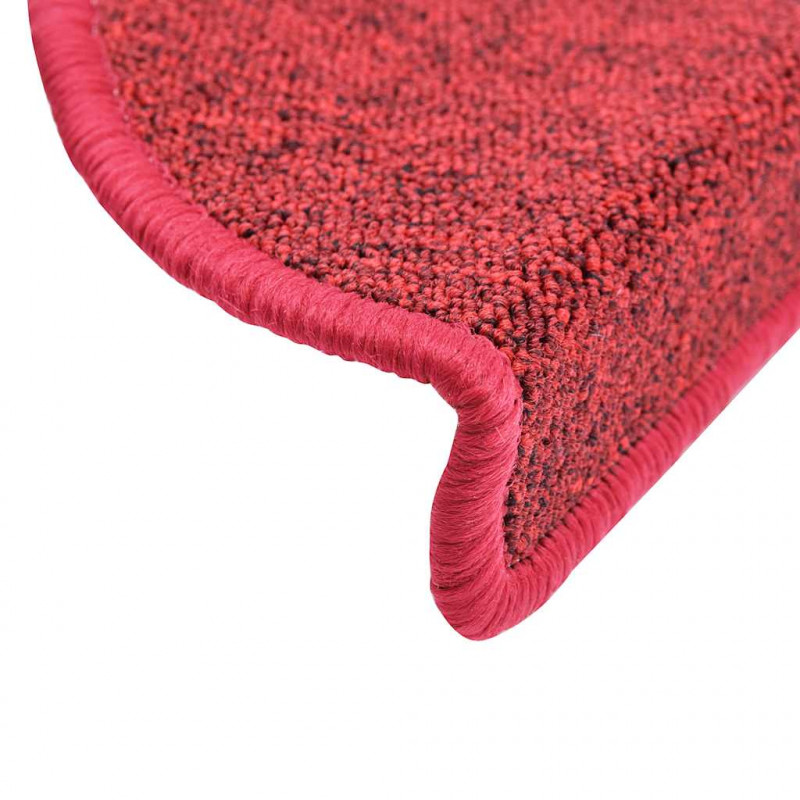 Maty na schody 30 szt. 56x17x3 cm Czerwone Półokrągłe