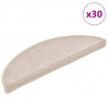 Maty na schody 30 szt. 56x17x3 cm Taupe Półokrągłe
