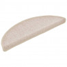 Maty na schody 30 szt. 56x17x3 cm Taupe Półokrągłe