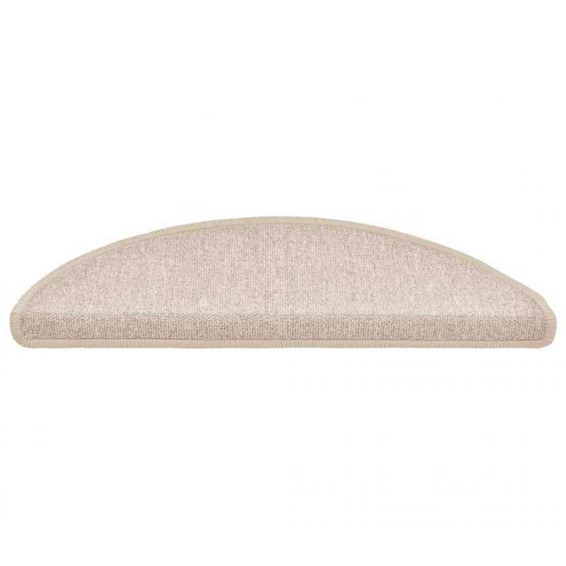 Maty na schody 30 szt. 56x17x3 cm Taupe Półokrągłe