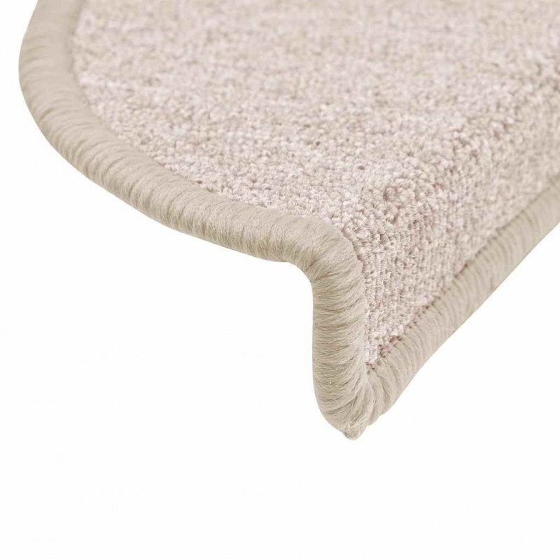 Maty na schody 30 szt. 56x17x3 cm Taupe Półokrągłe