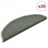 Maty na schody 30 szt. 56x17x3 cm Ciemnozielone półokrągłe