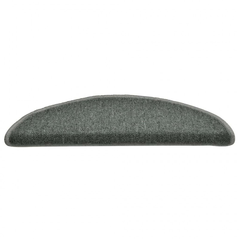 Maty na schody 30 szt. 56x17x3 cm Ciemnozielone półokrągłe