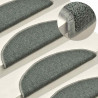 Maty na schody 30 szt. 56x17x3 cm Ciemnozielone półokrągłe