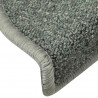 Maty na schody 30 szt. 56x17x3 cm Ciemnozielone półokrągłe